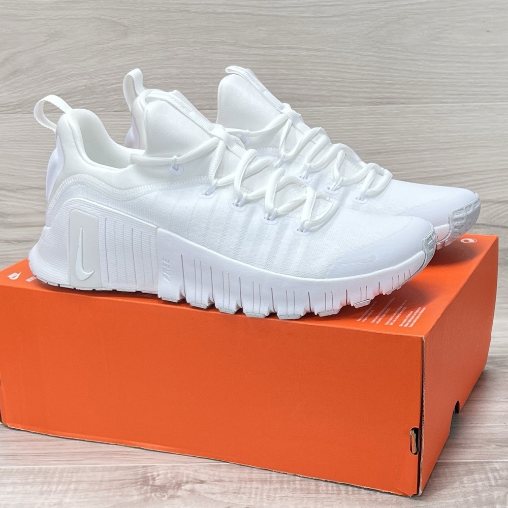 Nike Free Metcon 6 White Platinum Tint Nby FJ7126 101 Women's Size 11